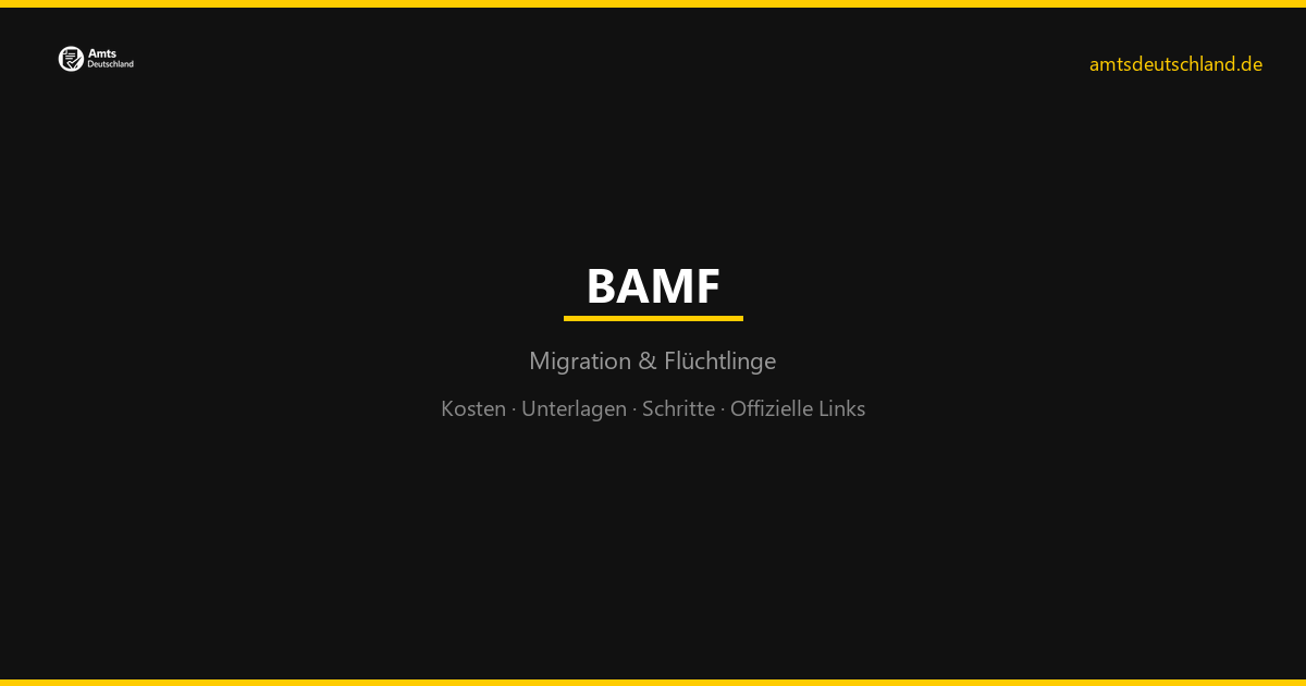 Asylantrag stellen 2026 - BAMF